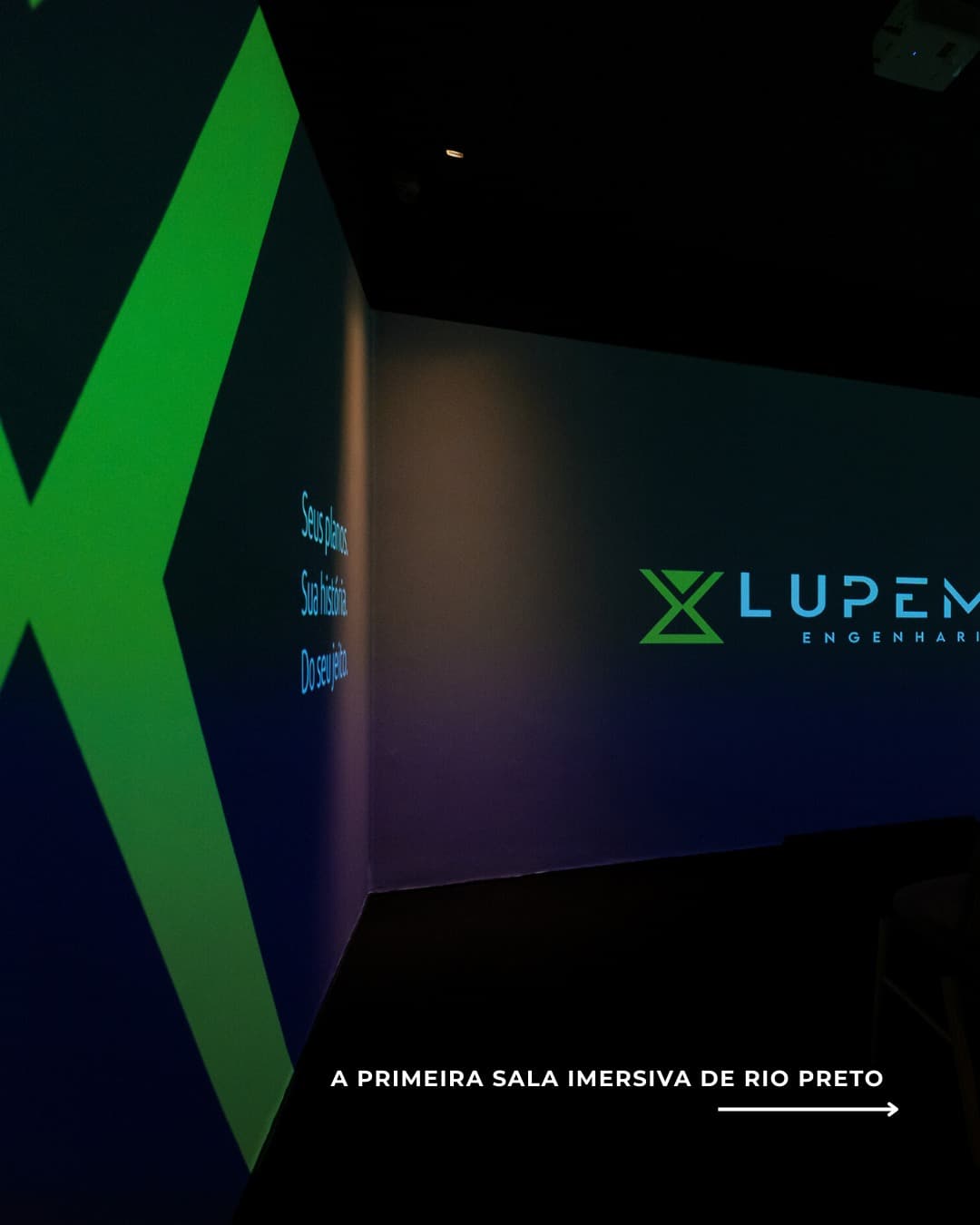 Imagem sala de imersão Lupema